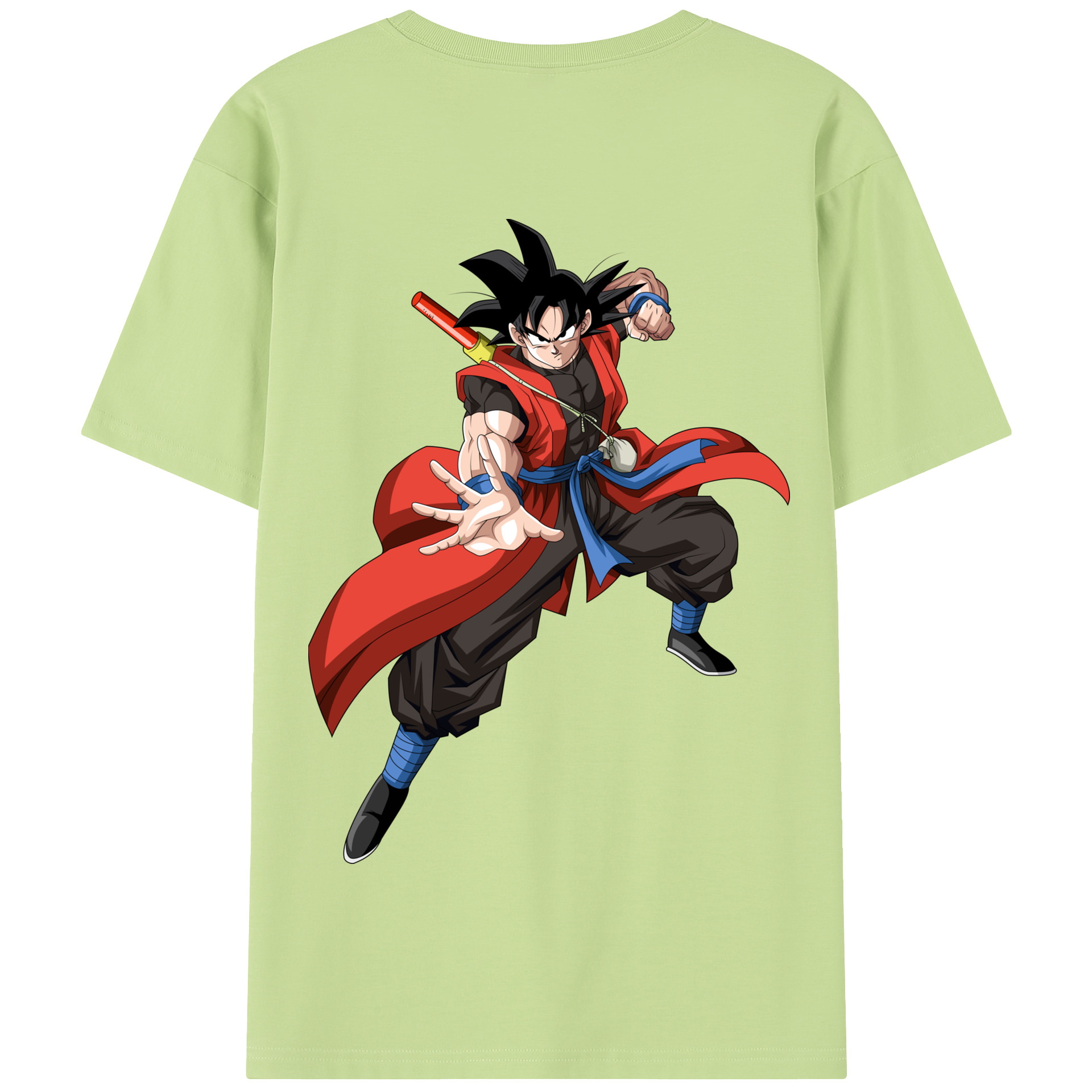 （画像用） ドラゴンボール 孫悟空（そん ごくう）Son Goku カカロット DRAGON BALL Kakarotto 綿100％半袖Tシャツ（背面プリント）